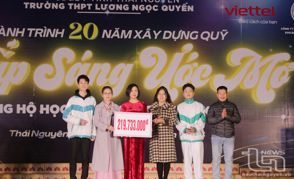 Trường THPT Lương Ngọc Quyến vận động được 411 triệu đồng ủng hộ Quỹ “Thắp sáng ước mơ”