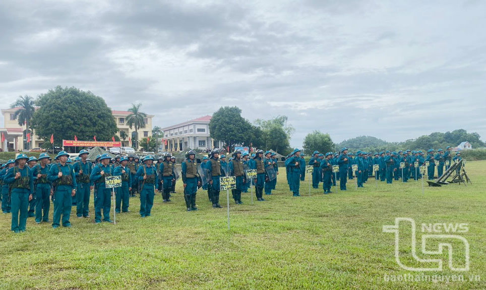 TP. Sông Công: Tăng cường tiềm lực khu vực phòng thủ vững mạnh