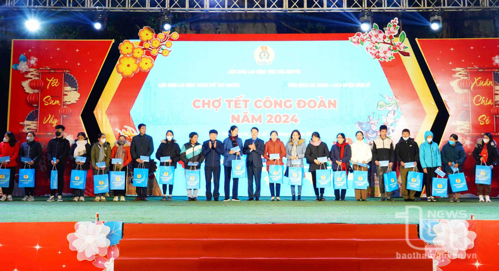 “Chợ Tết Công đoàn” lần đầu tiên được tổ chức tại TP. Thái Nguyên