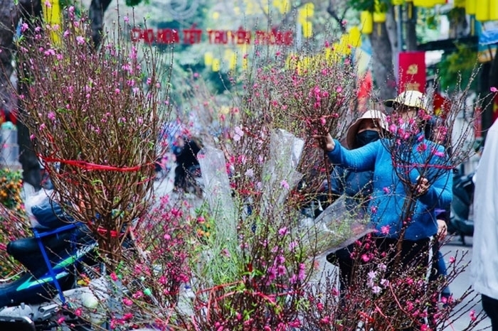Chợ hoa ngày giáp Tết. Ảnh:Chinhphu.vn 