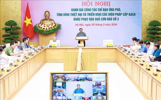Chiều 29/12/2024, tại Hà Nội, Thủ tướng Phạm Minh Chính, Trưởng Ban Chỉ đạo rà soát, xử lý vướng mắc trong hệ thống văn bản quy phạm pháp luật chủ trì Phiên họp thứ tư của Ban Chỉ đạo. Ảnh: Dương Giang/TTXVN