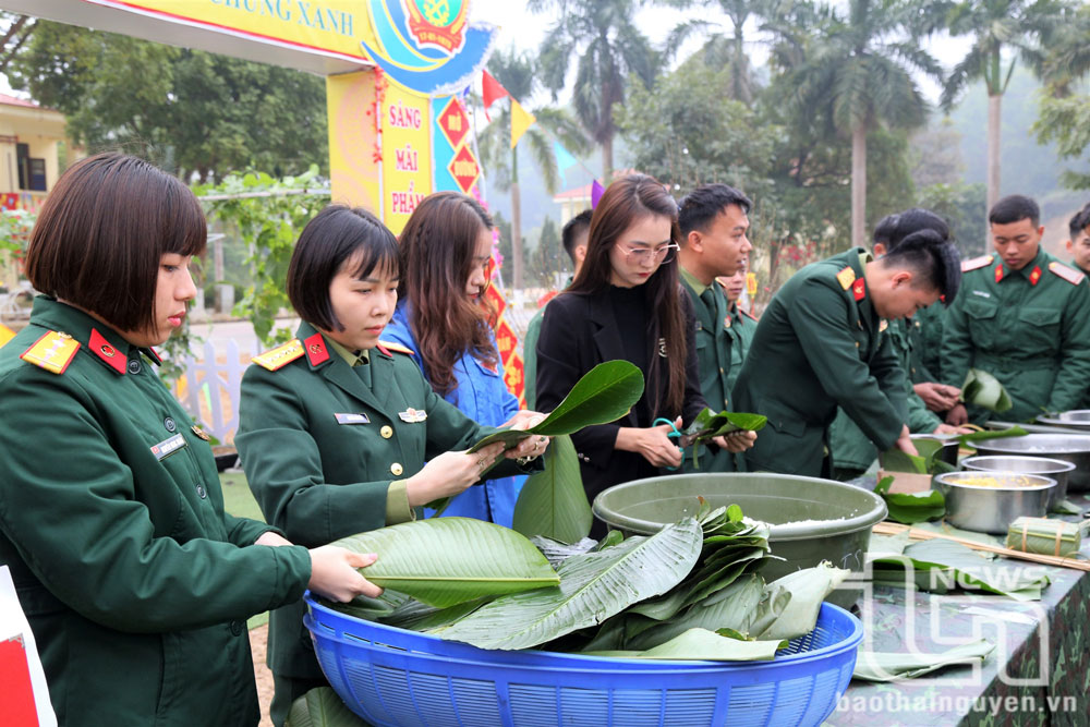 Sôi nổi Ngày hội "Bánh chưng xanh" tại Lữ đoàn Công binh 575