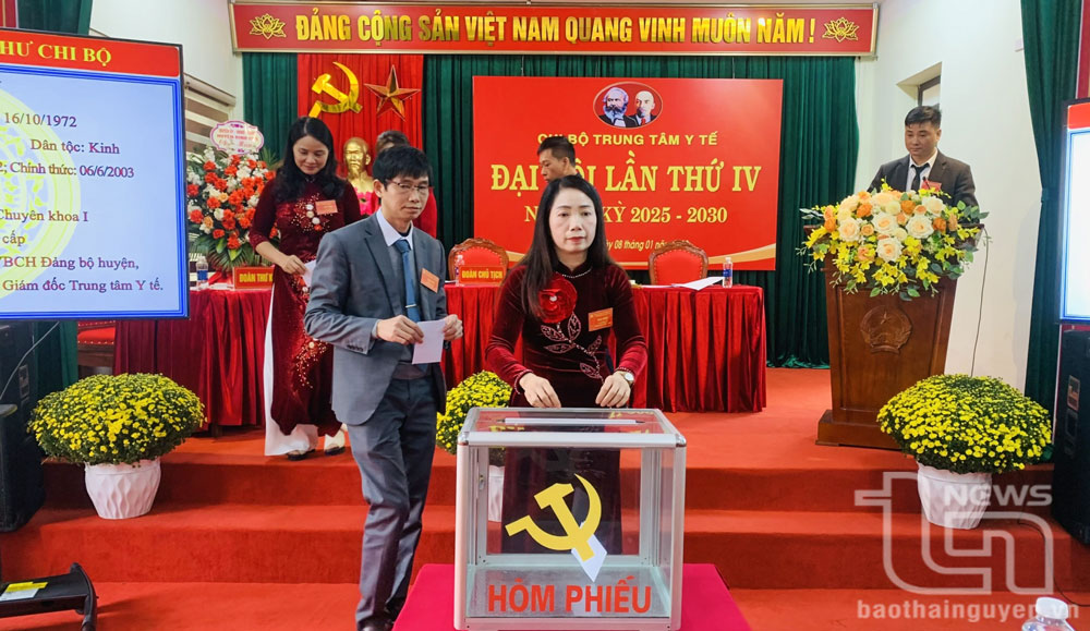 Định Hóa: Chi bộ Trung tâm Y tế huyện tổ chức Đại hội điểm