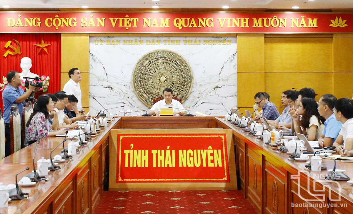 Đồng chí Chủ tịch UBND tỉnh Nguyễn Huy Dũng chủ trì cuộc họp về giải pháp nâng cao hiệu quả sử dụng dịch vụ công trực tuyến, ngày 24/9/2024.
