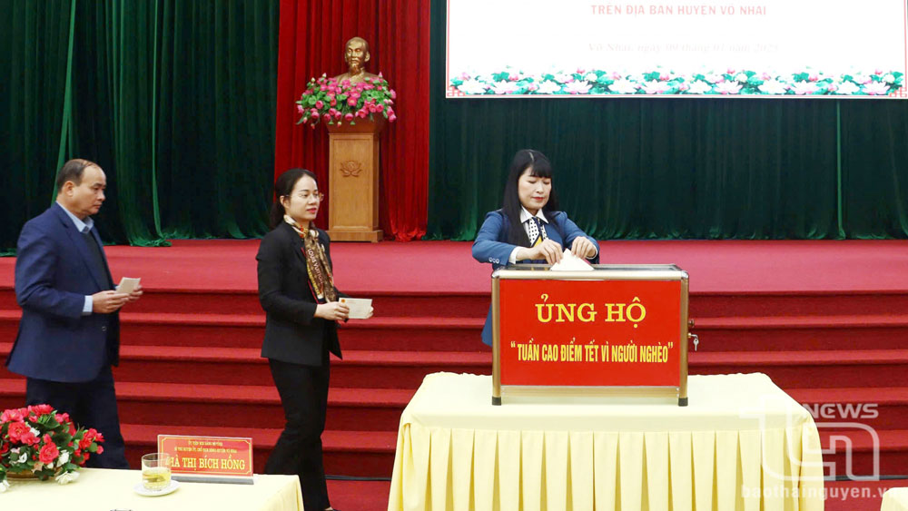Võ Nhai: Trên 500 triệu đồng ủng hộ Tết vì người nghèo