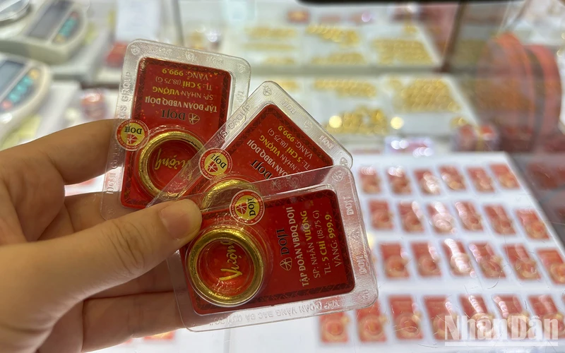 Giá vàng ngày 3/1: Vàng miếng, vàng nhẫn SJC đồng loạt tăng nửa triệu đồng/lượng 