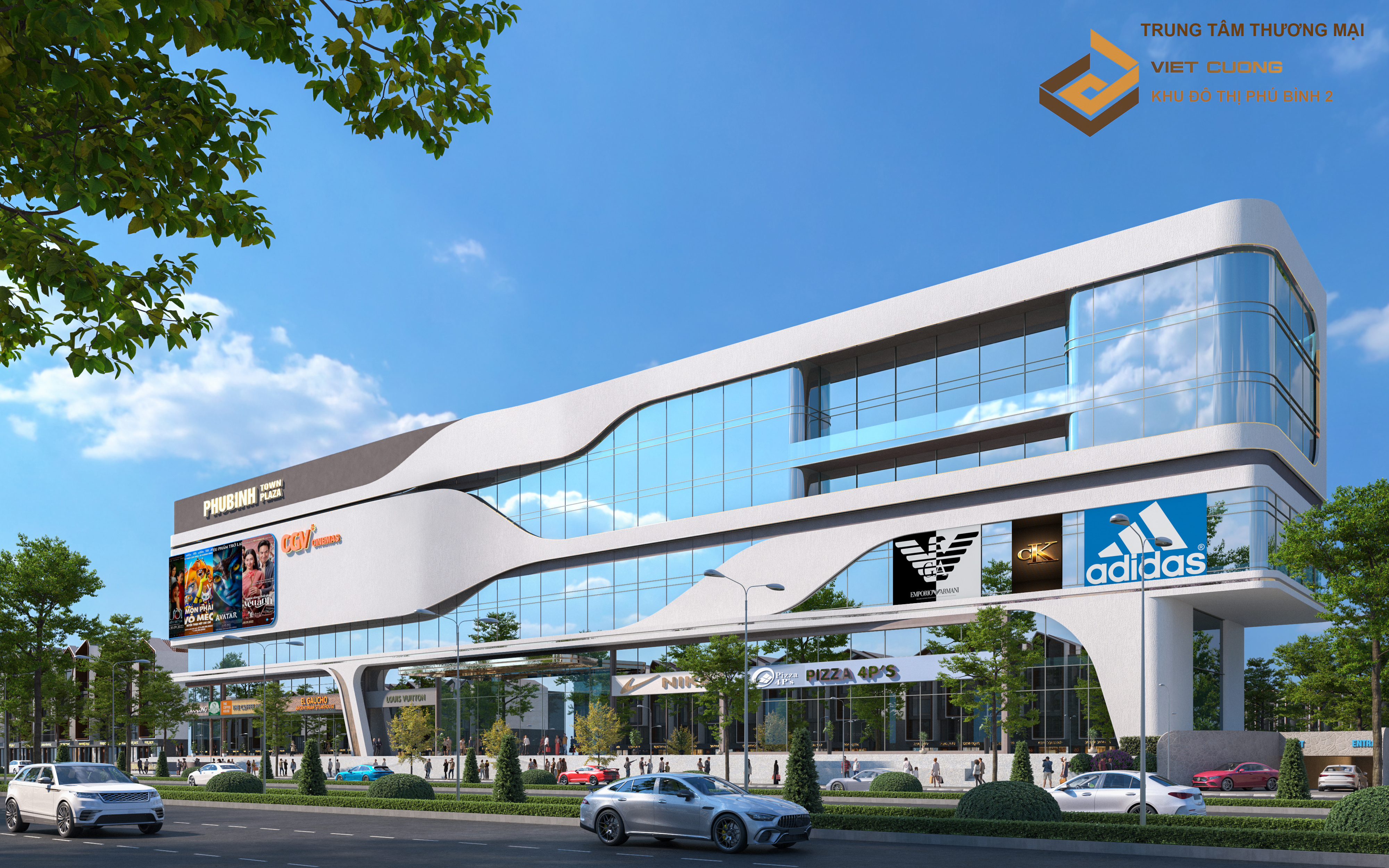 Trung tâm thương mại có diện tích mặt sàn 16.323m2.

