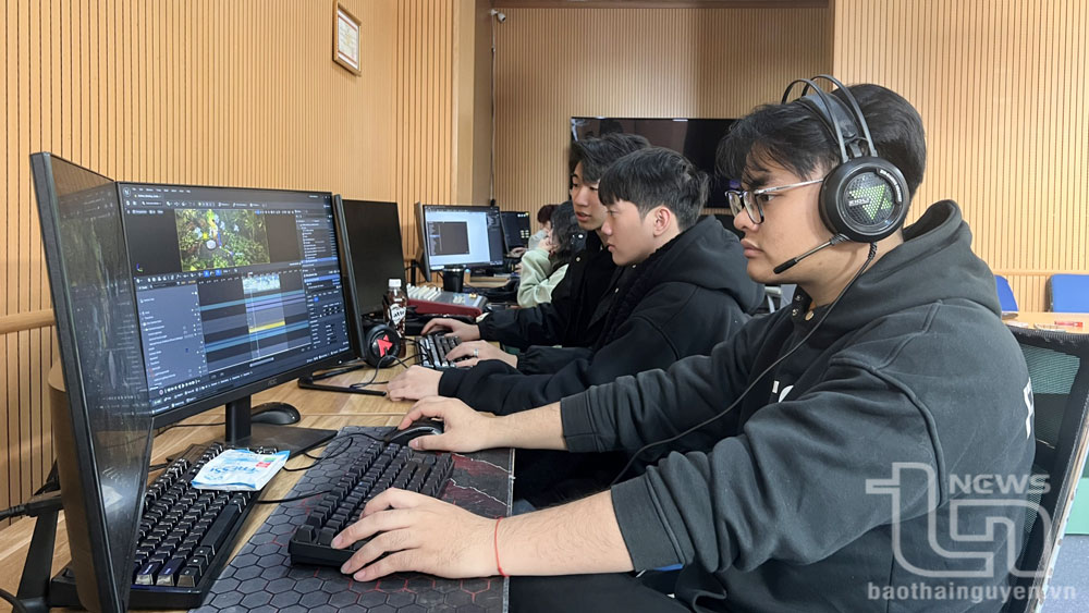 Sinh viên ICTU tham gia sản xuất phim trường số