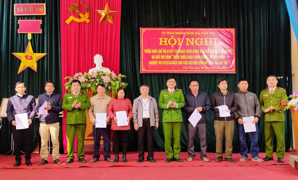 Ra mắt mô hình “Điểm chữa cháy công cộng” đầu tiên tại Đồng Hỷ