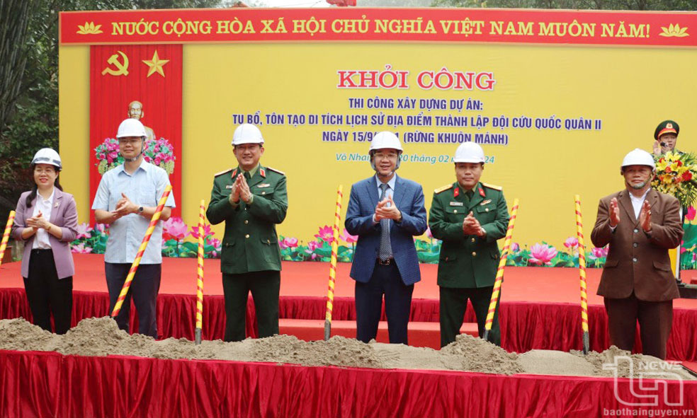 Khởi công Dự án tôn tạo Di tích nơi thành lập Đội Cứu quốc quân II