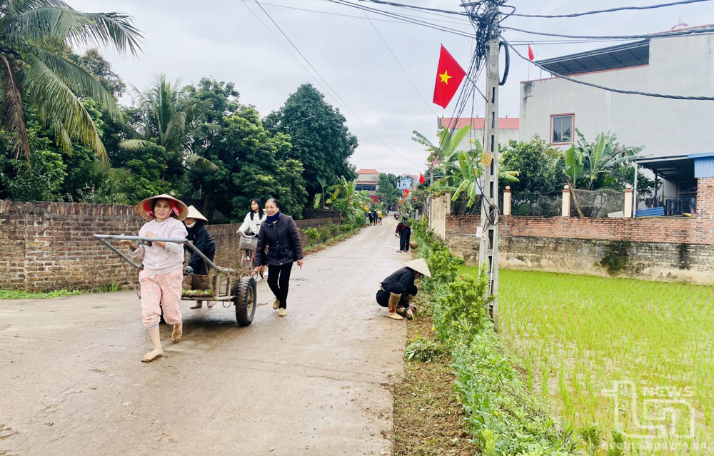 Phú Bình: Tổng vệ sinh môi trường sau Tết 