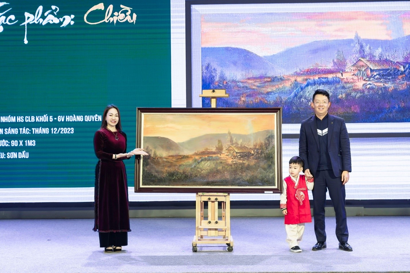 Tác phẩm“Chiều” được đấu giá thành công với mức 14 triệu đồng