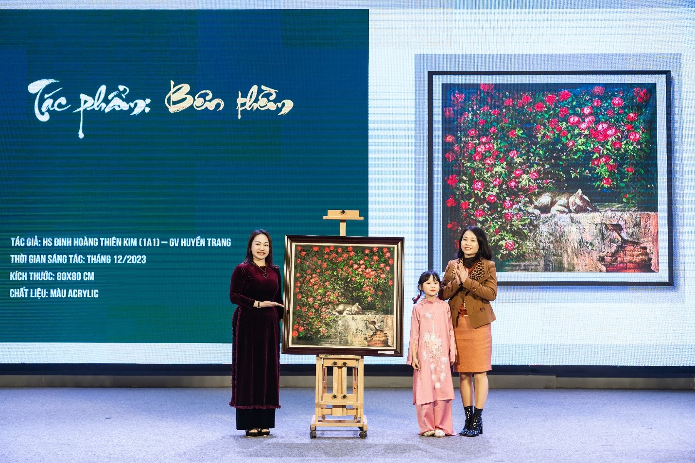 Học sinh Trường Iris lan tỏa tấm lòng nhân ái, vẽ tranh gây quỹ thiện nguyện