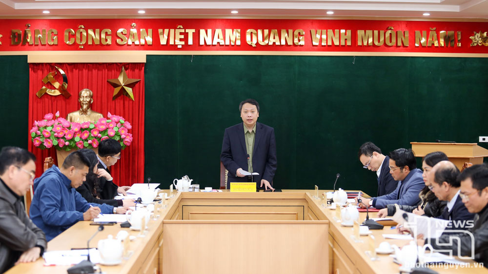 Đồng chí Chủ tịch UBND tỉnh Thái Nguyên Nguyễn Huy Dũng chủ trì buổi tiếp công dân.