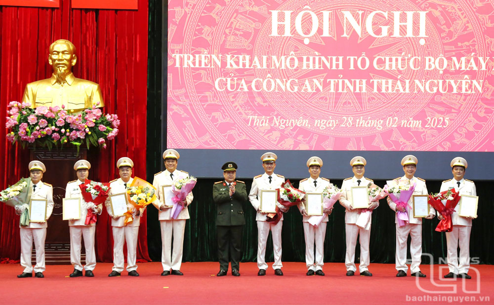 Công an tỉnh Thái Nguyên triển khai mô hình tổ chức bộ máy mới