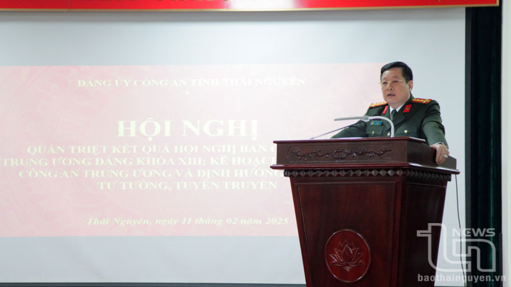 Đảng ủy Công an tỉnh Thái Nguyên: Quán triệt các nội dung về tiếp tục sắp xếp, tinh gọn tổ chức bộ máy