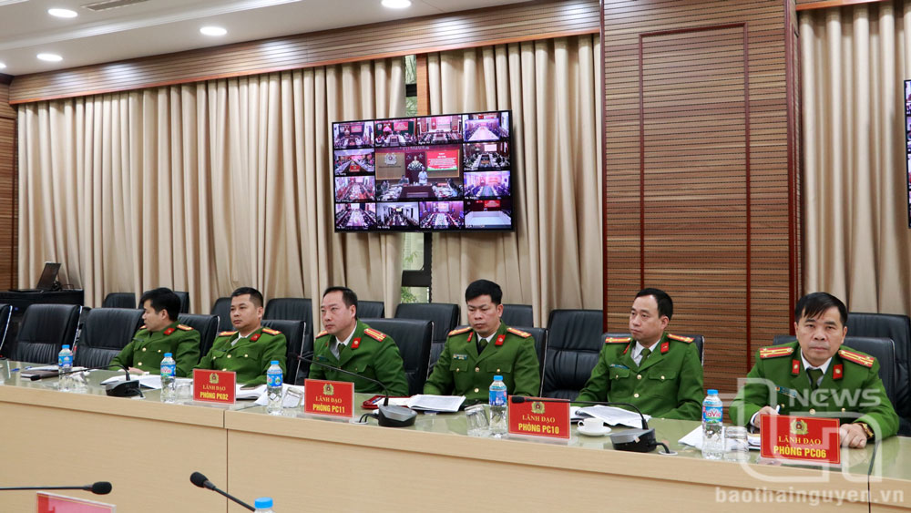 Các đại biểu dự Hội nghị tại điểm cầu tỉnh Thái Nguyên.