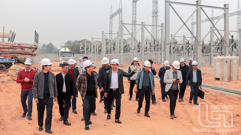 Dự án Trạm biến áp 220kV Phú Bình 2: Phấn đấu hoàn thành, đóng điện vào cuối tháng 3-2025