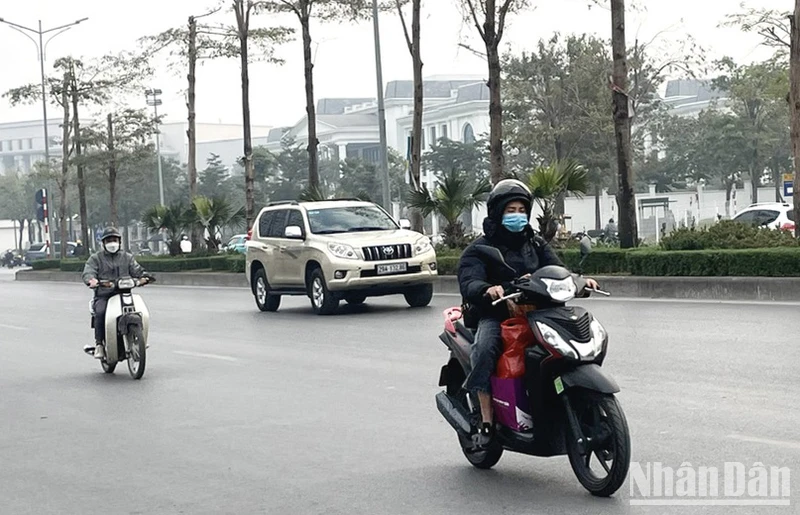 Gió mùa Đông Bắc tăng cường ở miền bắc