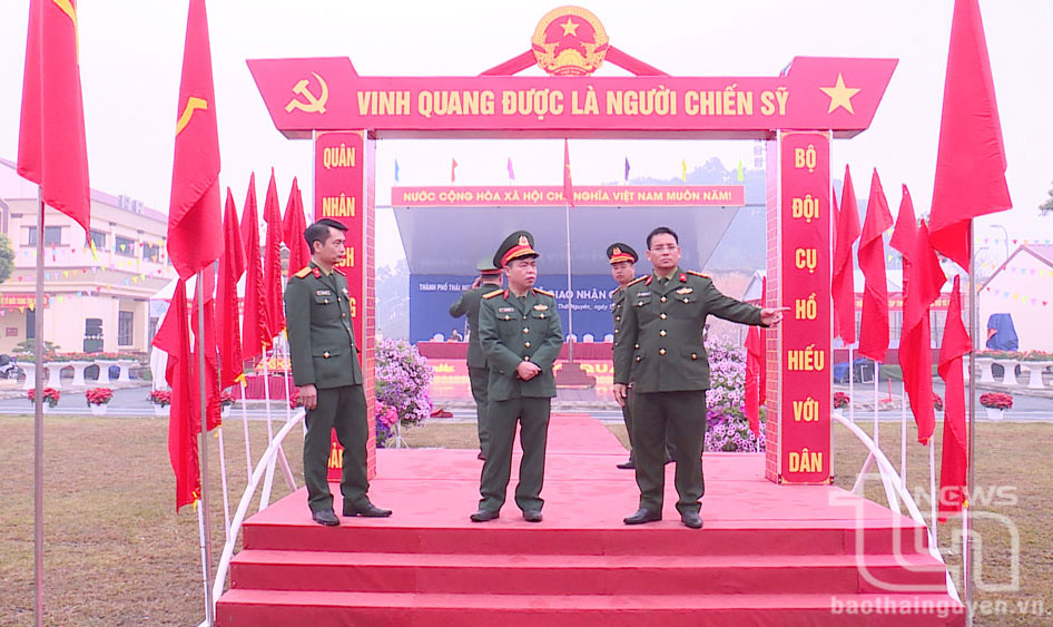 Công tác chuẩn bị cho Lễ giao nhận quân tại TP. Thái Nguyên đã hoàn thành.