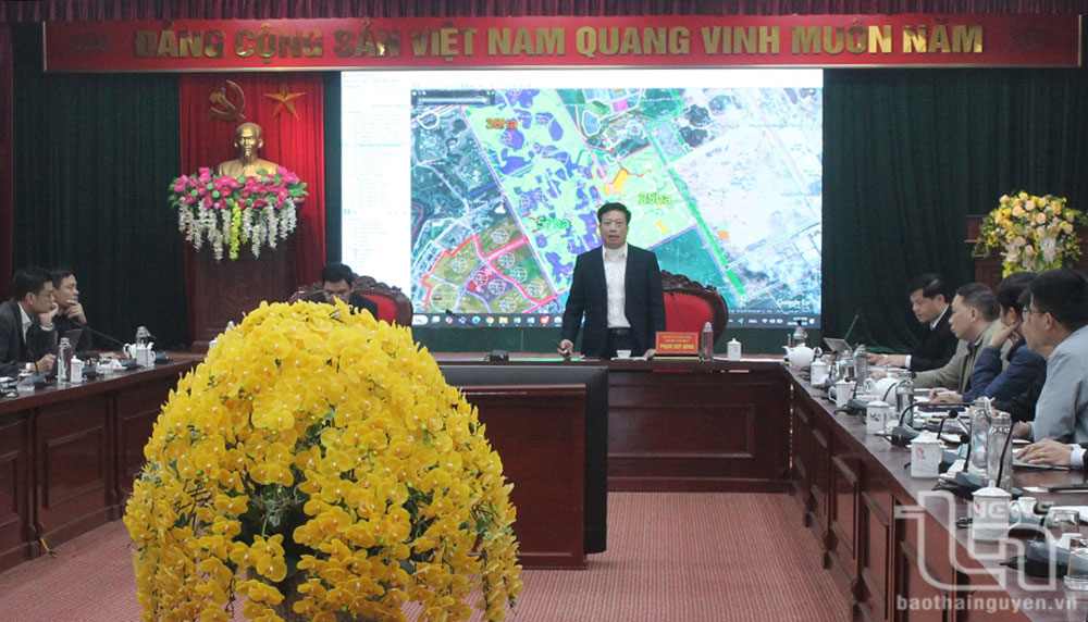 Kiểm điểm tiến độ giải phóng mặt bằng Khu công nghiệp Sông Công II - giai đoạn 2
