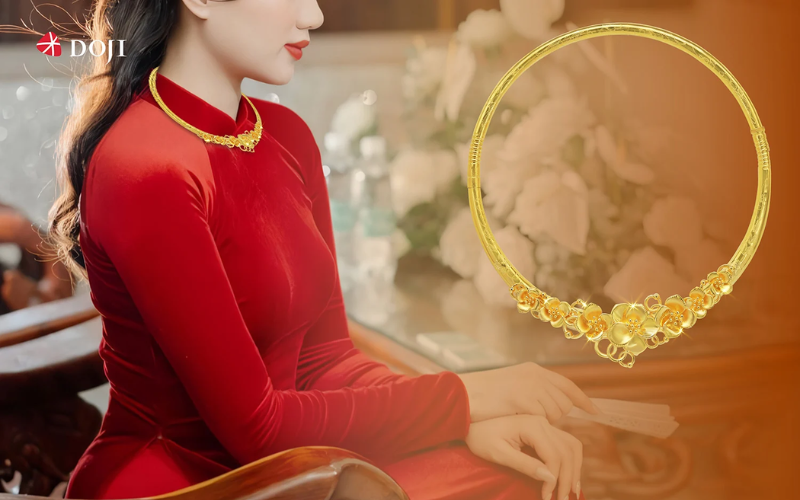 Cô dâu bừng sắc ngày trọng đại cùng trang sức DOJI