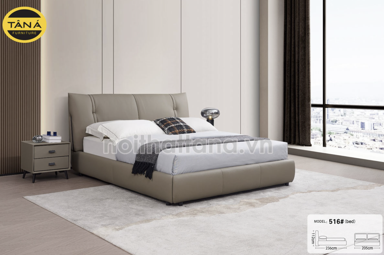 Nội thất Tân Á - Địa chỉ mua giường gỗ bọc da chất lượng, nâng tầm không gian sống 