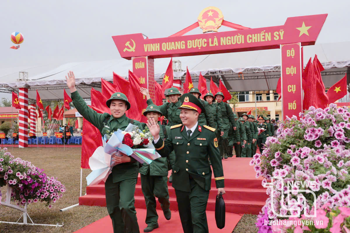 Năm nay, TP. Thái Nguyên có 313 tân binh lên đường thực hiện nghĩa vụ quân sự và nghĩa vụ tham gia Công an nhân dân.