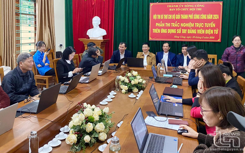TP. Sông Công: Trên 300 người thi bí thư chi bộ giỏi