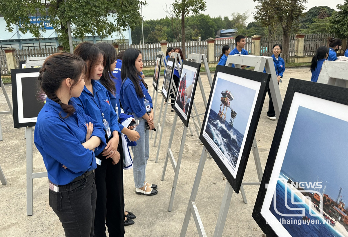 Triển lãm “Sinh viên Thái Nguyên với biển đảo Tổ quốc” được tổ chức tại Trường Đại học Khoa học (Đại học Thái Nguyên).
