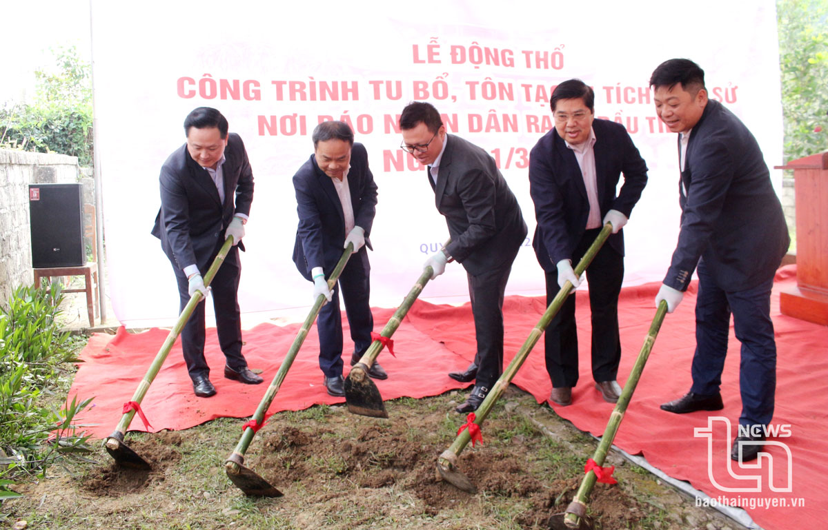 Động thổ tôn tạo Di tích nơi Báo Nhân Dân ra số đầu tiên