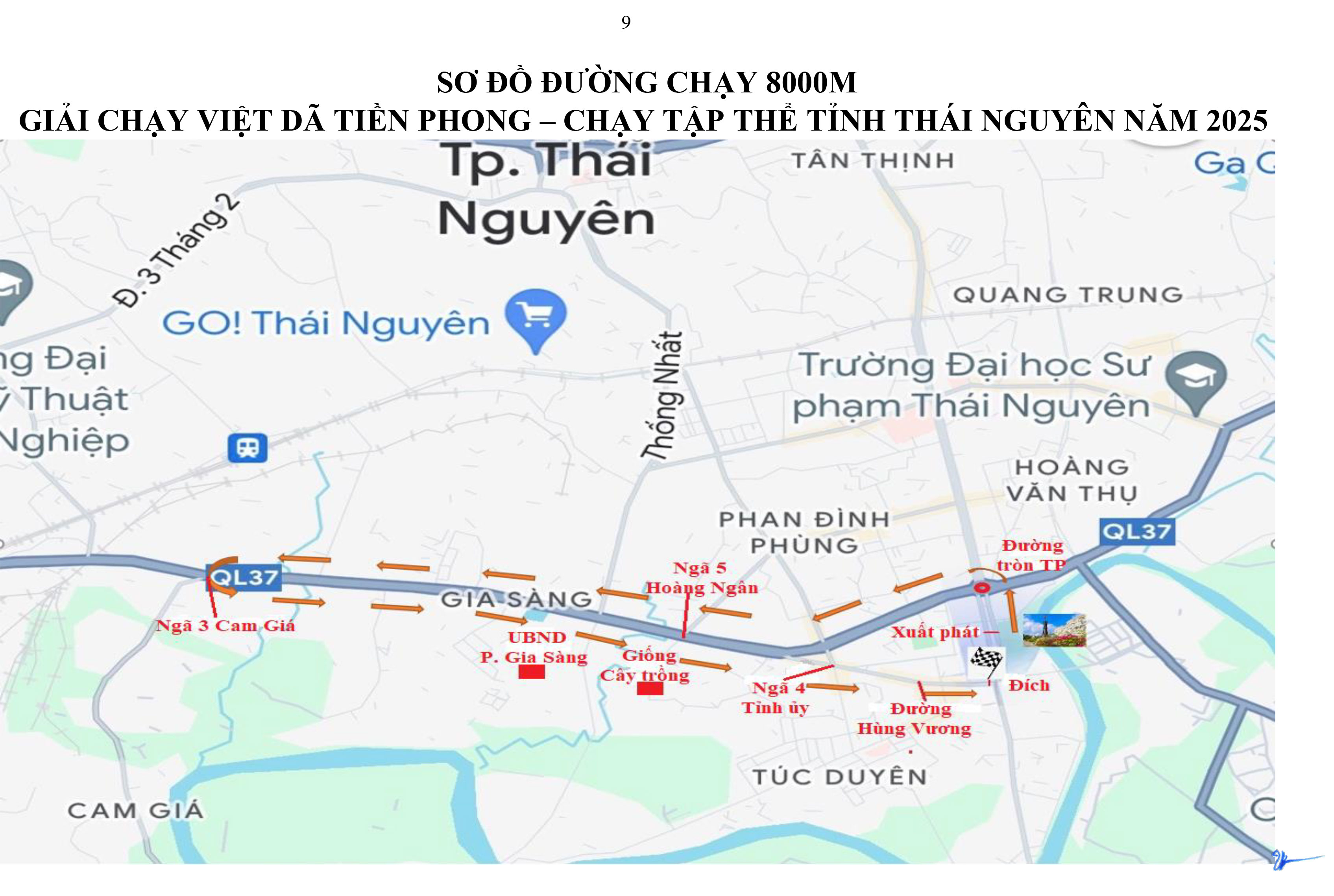 Kế hoạch tổ chức, Điều lệ Giải Việt dã Tiền phong – Chạy tập thể tỉnh Thái Nguyên năm 2025
