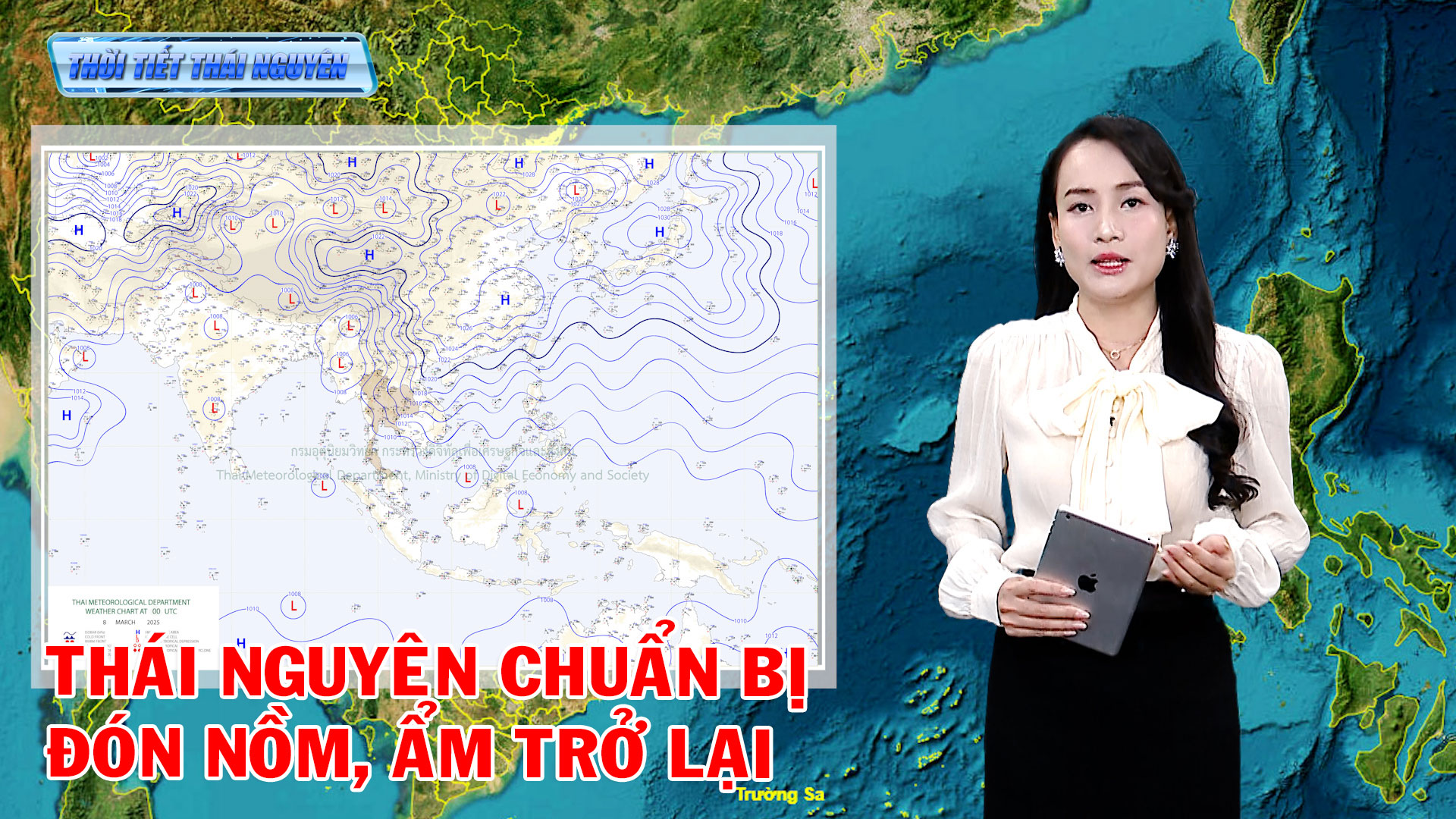 Dự báo thời tiết Thái Nguyên đêm 8/3 và ngày 9/3
