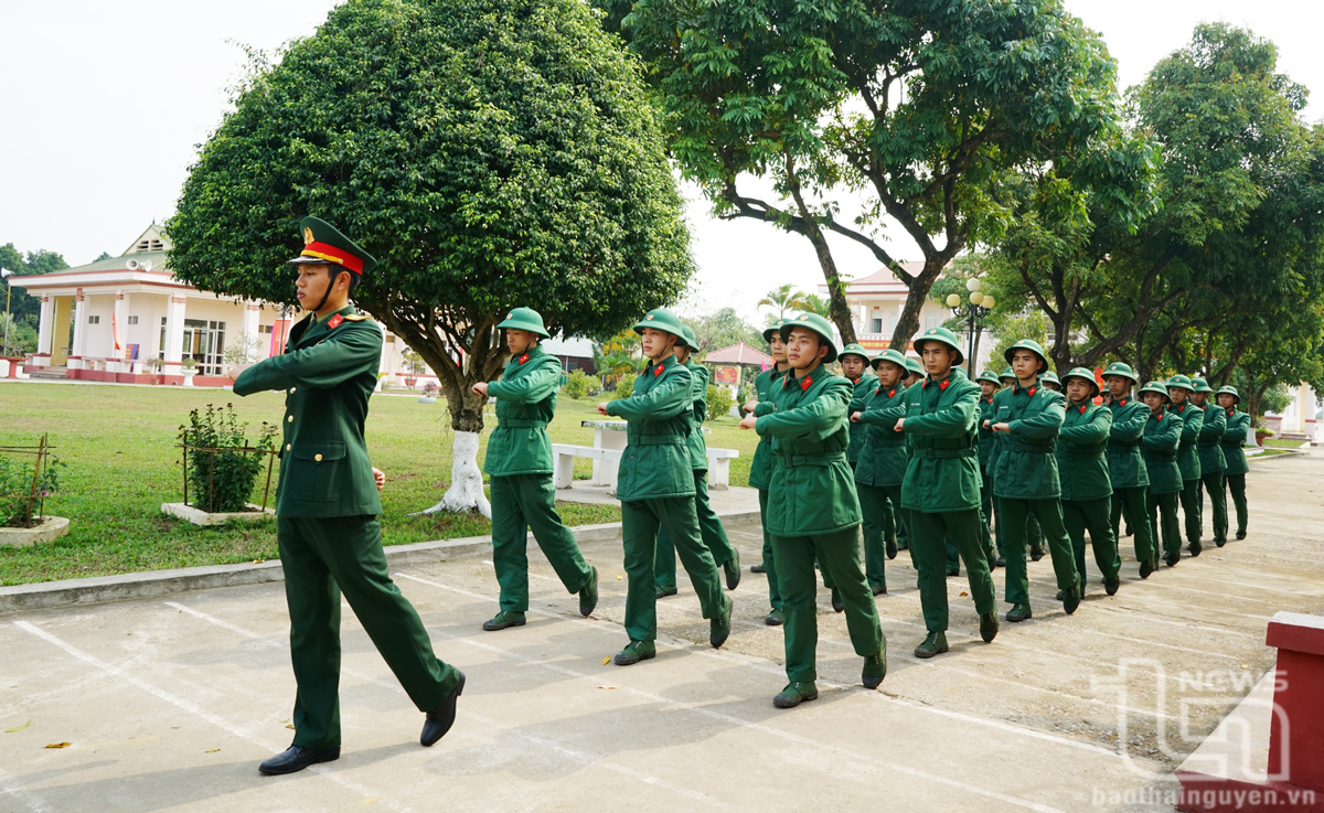 74 chiến sĩ mới tại Tiểu đoàn 3 (Lữ đoàn Pháo binh 382, Quân khu 1) được chia thành 3 trung đội để sinh hoạt và rèn luyện