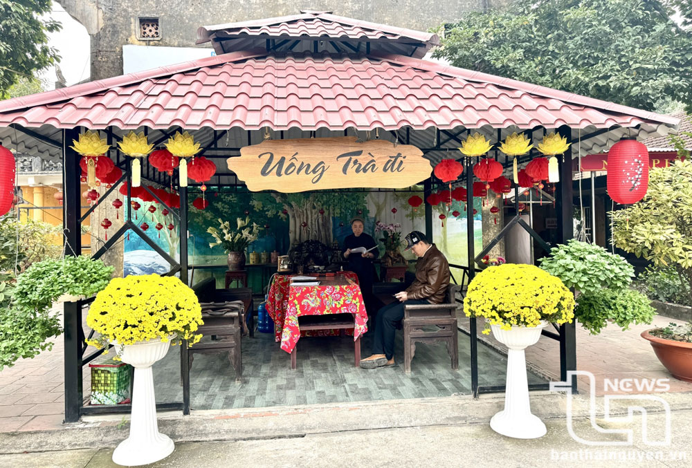 Nơi thưởng trà trong khuôn viên chùa Y Na.