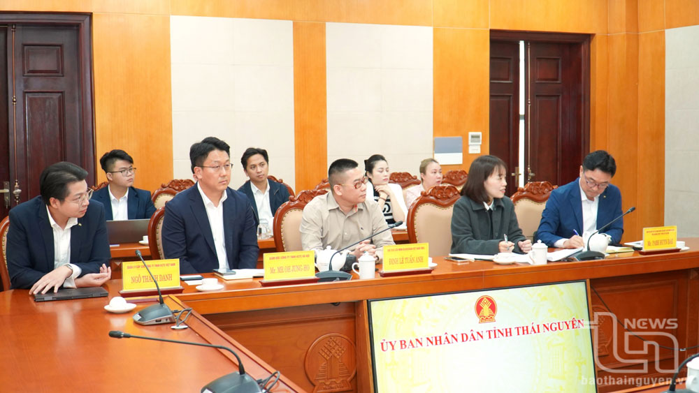 Các đại biểu dự buổi làm việc.