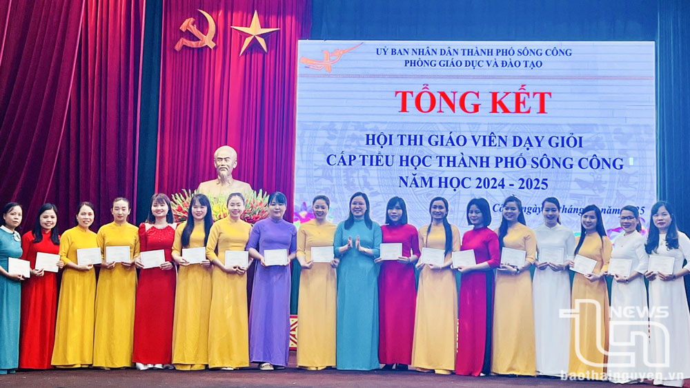 TP. Sông Công: 102 giáo viên đạt giải tại Hội thi dạy giỏi cấp tiểu học
