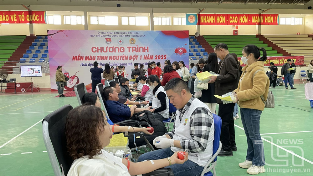 Định Hóa: Thu được 425 đơn vị máu trong Ngày hội hiến máu tình nguyện