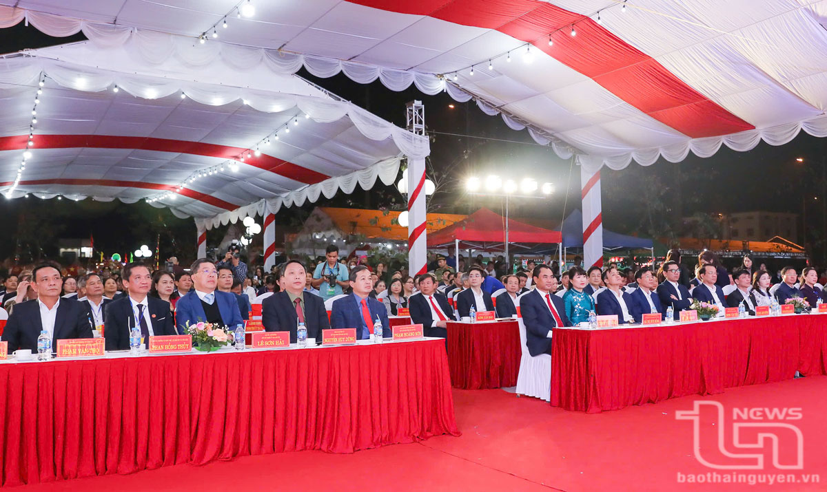 Các đại biểu dự khai mạc Lễ hội.
