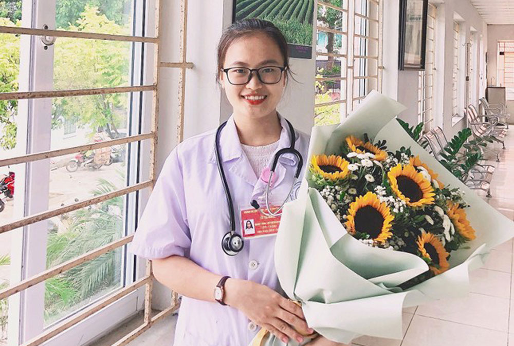 Cô sinh viên Y khoa Lê Thị Trang có ước mơ trở thành một bác sĩ giỏi, cống hiến cho cộng đồng.