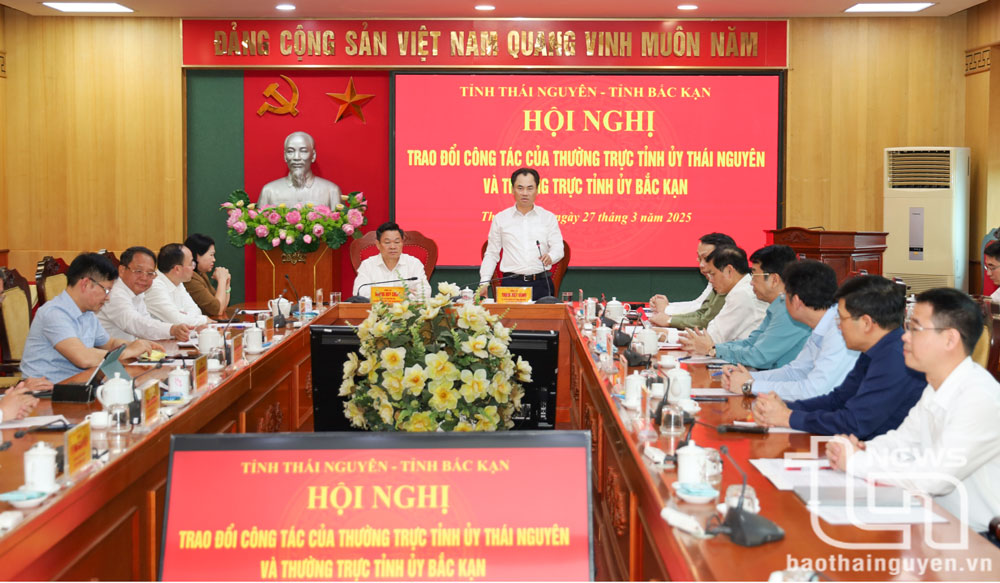 Thường trực Tỉnh ủy Thái Nguyên và Bắc Kạn: Chia sẻ kinh nghiệm thực hiện Nghị quyết số 18 và phát triển kinh tế - xã hội