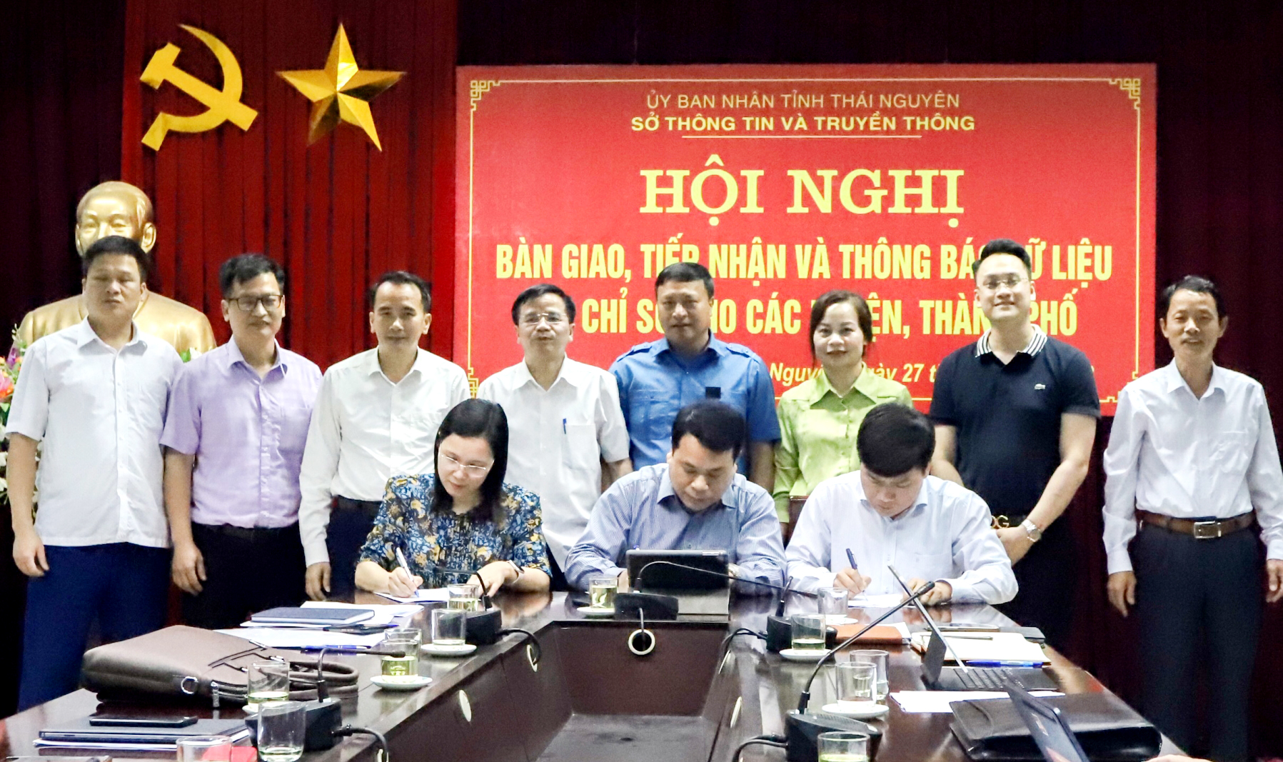 Bàn giao dữ liệu mã địa chỉ số trên địa bàn tỉnh Thái Nguyên