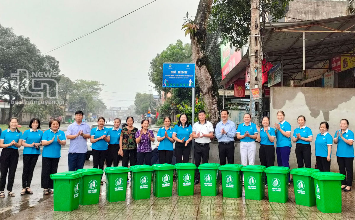 Tuyến phố văn minh không rác ở Phú Lương