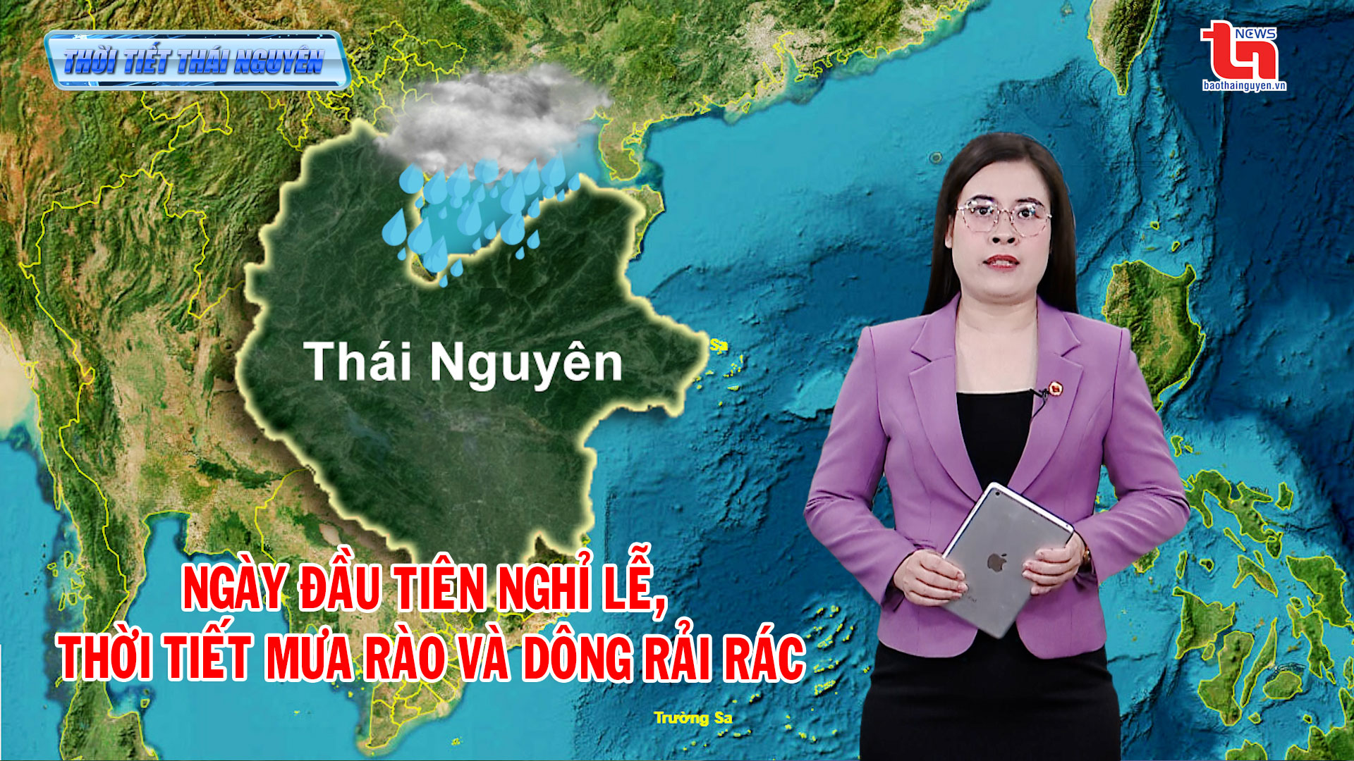 Dự báo thời tiết Thái Nguyên đêm 29/4 và ngày 30/4