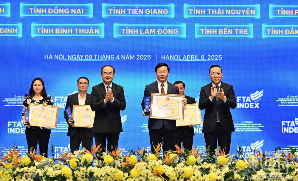 Thái Nguyên được nhận Bằng khen trong thực hiện FTA Index