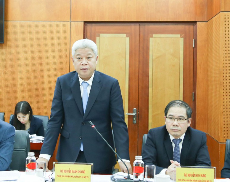 Ông Nguyễn Mạnh Khương được bổ nhiệm giữ chức Thứ trưởng Bộ Nội vụ. Ảnh: baochinhphu.vn