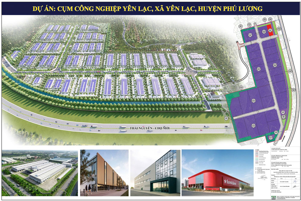 Phối cảnh tổng thể Dự án Cụm công nghiệp Yên Lạc.