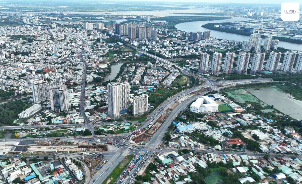  
Nút giao An Phú là động lực tăng giá cho toàn bộ khu Đông, trong đó có Prive Đất Xanh