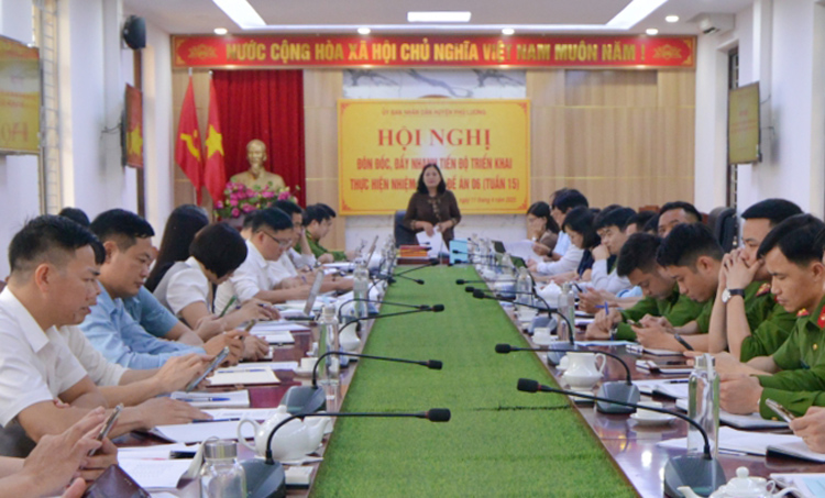 Phú Lương: Đẩy nhanh tiến độ thực hiện Đề án 06