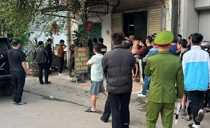 Hiện trường lực lượng chức năng vây bắt đối tượng truy nã nguy hiểm Hoàng Trần Linh.